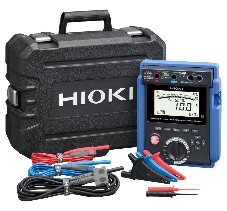 Hioki IR5051-90 HOCHSPANNUNGS-ISOLATIONS TESTER/ WIRELESS-ADAPTER