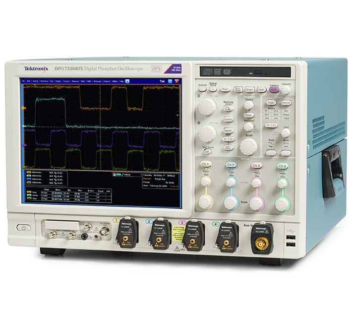 Tektronix MSO73304DX 70000er Serie DX Mixed-Signal-Oszilloskop (33 GHz, 4 Kanäle)