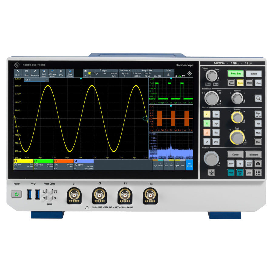 Rohde & Schwarz MXO34-200 Mixed Signal Oscilloscope, 4 CH, 200MHz, 125 ...