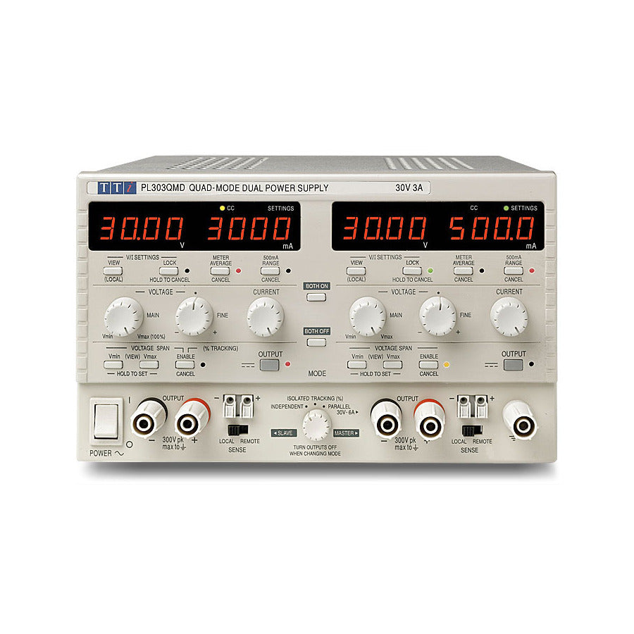 Aim-TTi PL303QMT-P Gleichspannungsnetzgerät, Dreifachausgang, Quad-Mode, 6V/8A, 2x 30V/3A, 228W, PL-Serie