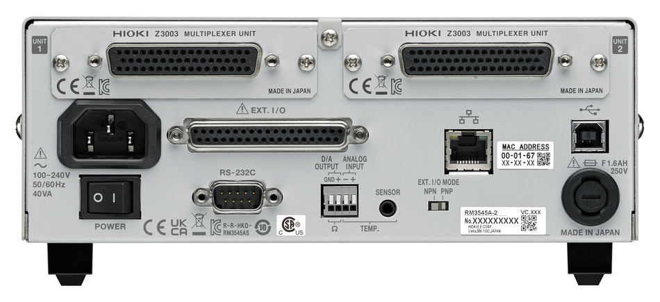 Hioki RM3545A-2 WIDERSTANDSMESSGERÄT