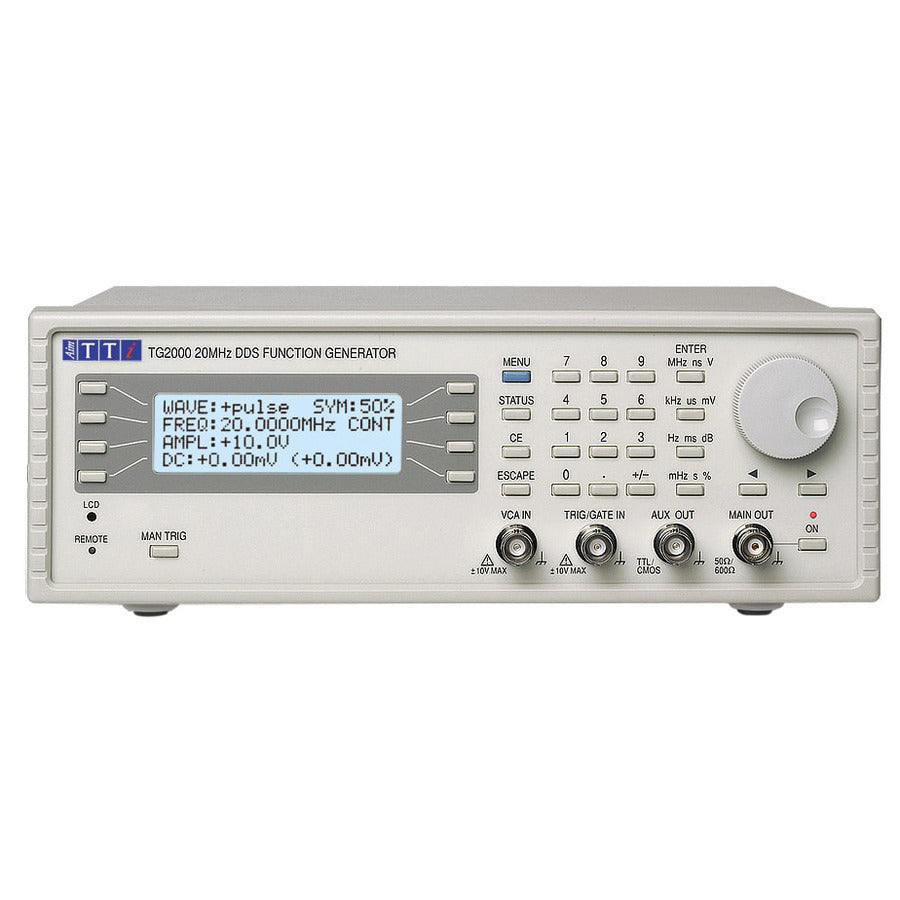 Aim-TTi TG2000 Funktionsgenerator mit USB- und RS232-Schnittstellen, 20MHz DDS, 6 Stellen oder 1mHz, 5mV