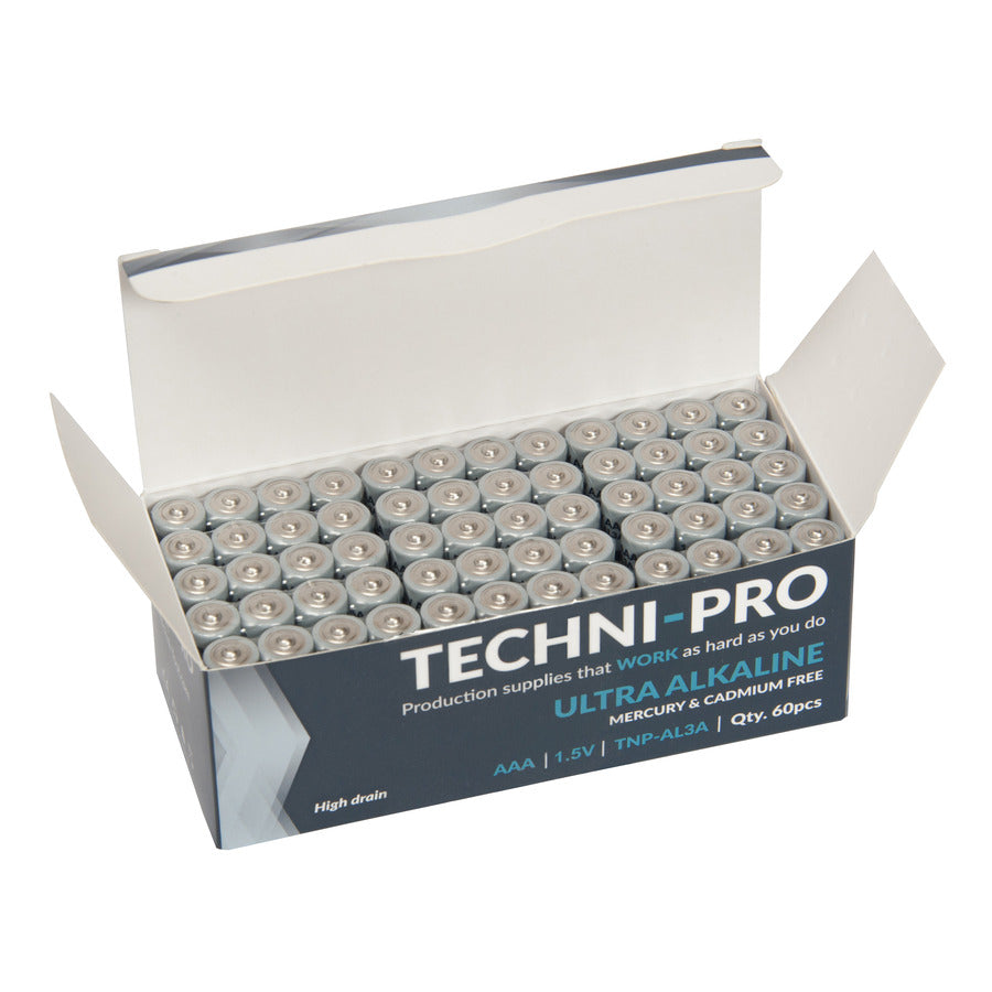 Techni-Pro TNP-AL3A-CS AAA Batterie, Alkali, AAA, 1,5V, 60 Batterien/Karton