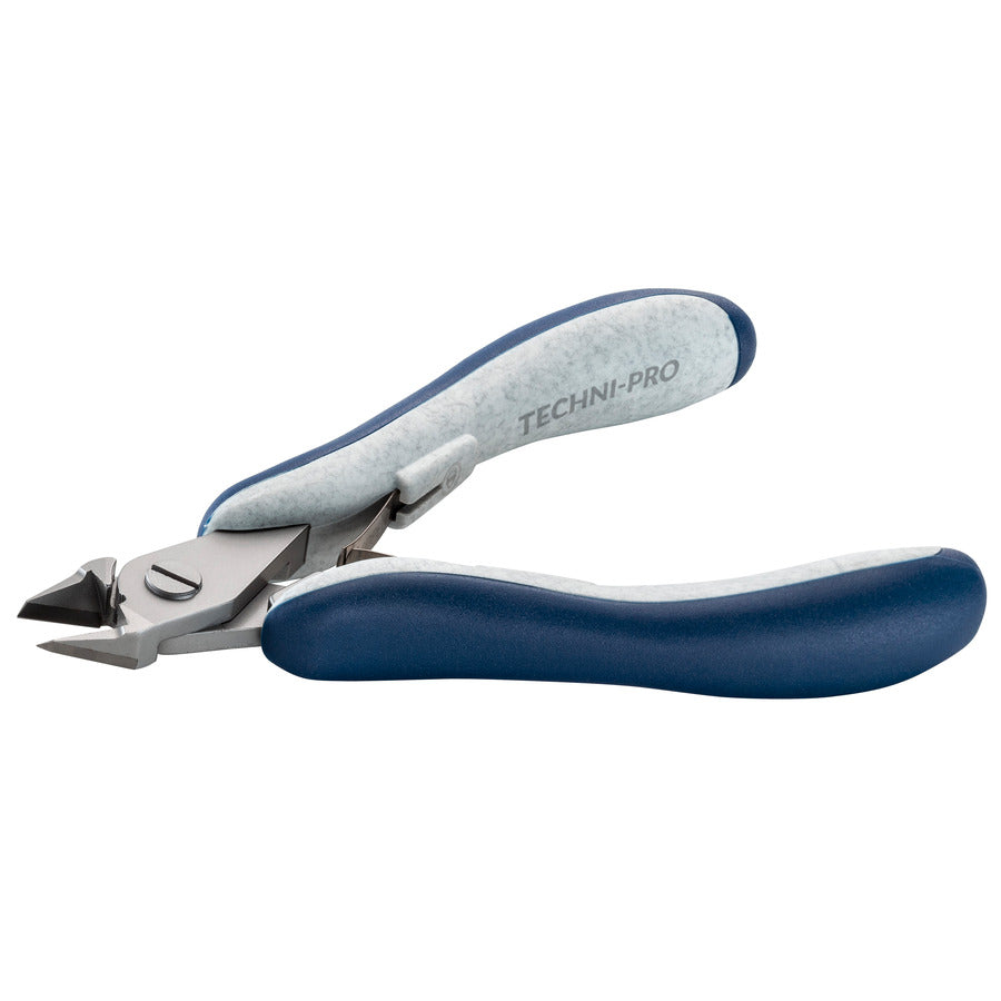 Techni-Pro TNP-CTR-HP-552G Cutter, Große, konisch zulaufende und ausgesparte Backen, bündig, ESD, 12,2 cm Gesamtlänge