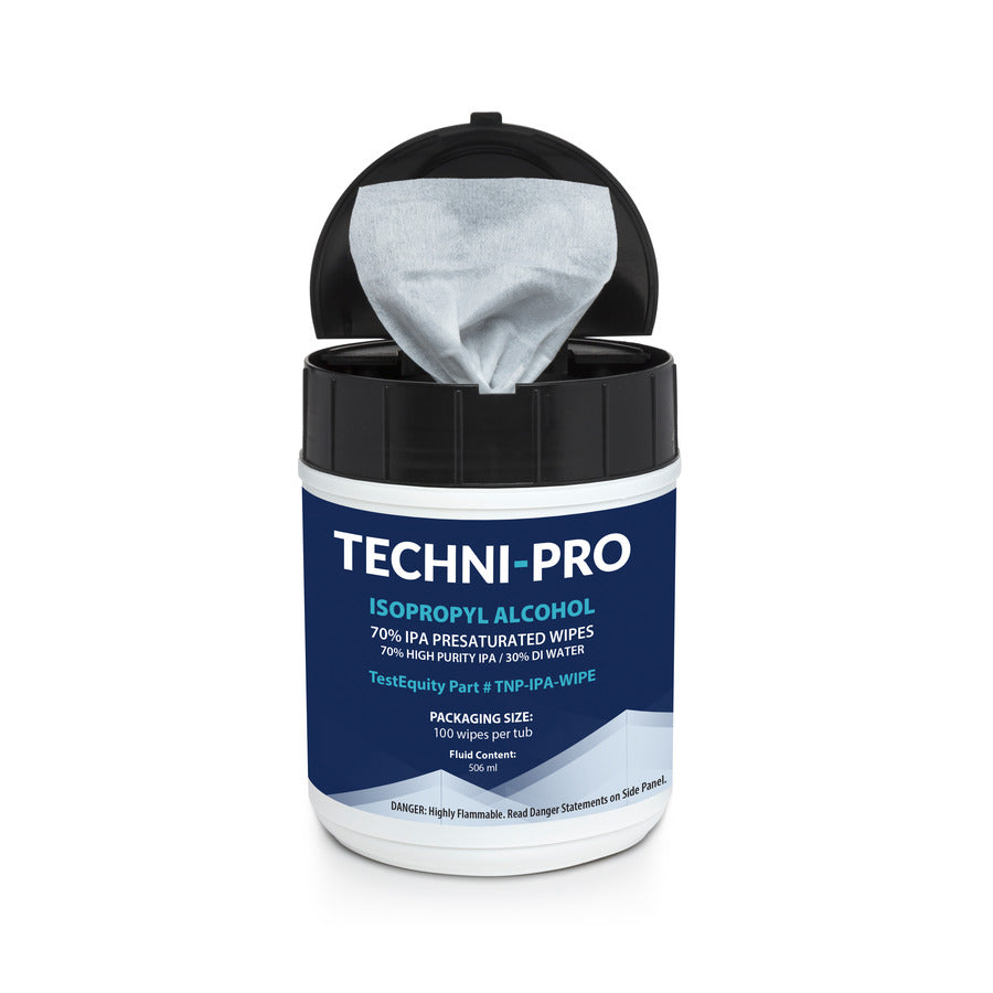 Techni-Pro TNP-IPA-WIPE Elektronikreiniger, vorgetränkte Tücher, 12,7 x 20,3 cm, 100 Stück/Dose