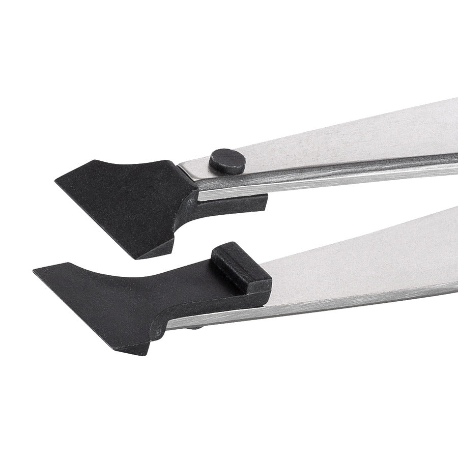 Techni-Pro TNP-TWZ-HP-251-SA ESD Pinzette mit Kunststoffspitze, Stil 251, Carbonfaser, breit, flach 4.6"