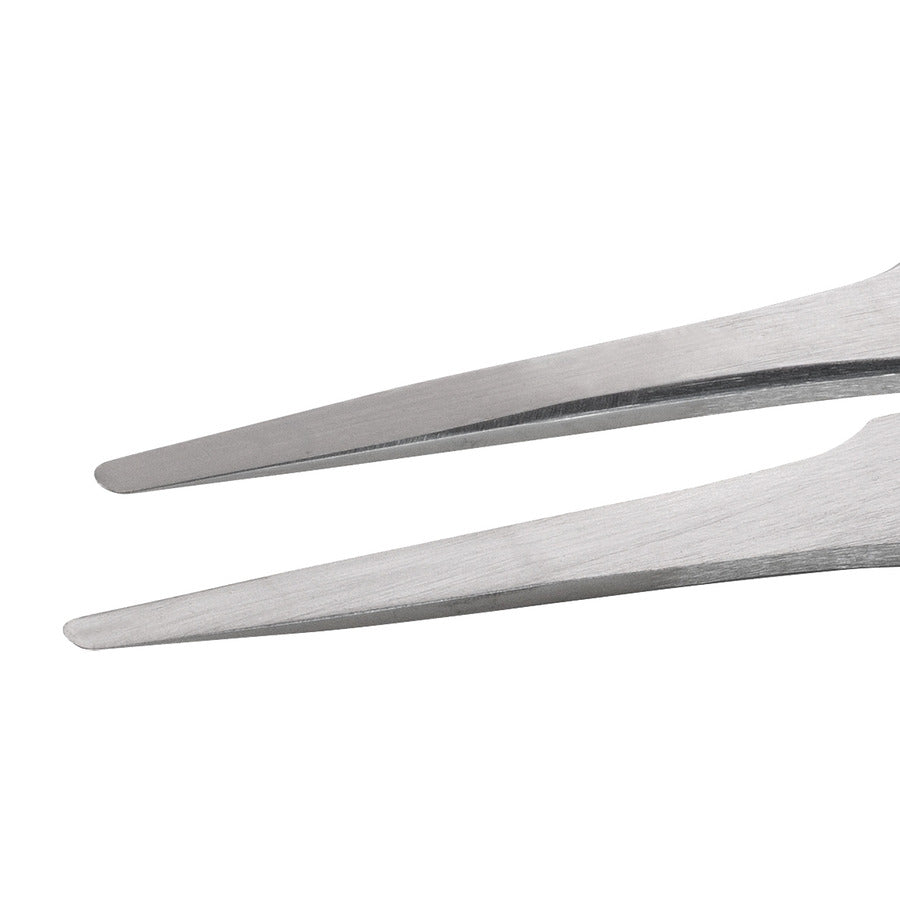 Techni-Pro TNP-TWZ-HP-2A-S Hochpräzisionspinzette, Stil 2A, SS, rund, flach, 4.7"