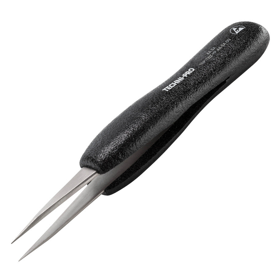 Techni-Pro TNP-TWZ-HP-AA-SA-DN ESD Schaumstoff-Pinzette, Stil AA, säurebeständig/antimagnetisch, SS, spitz, 5,1 Zoll