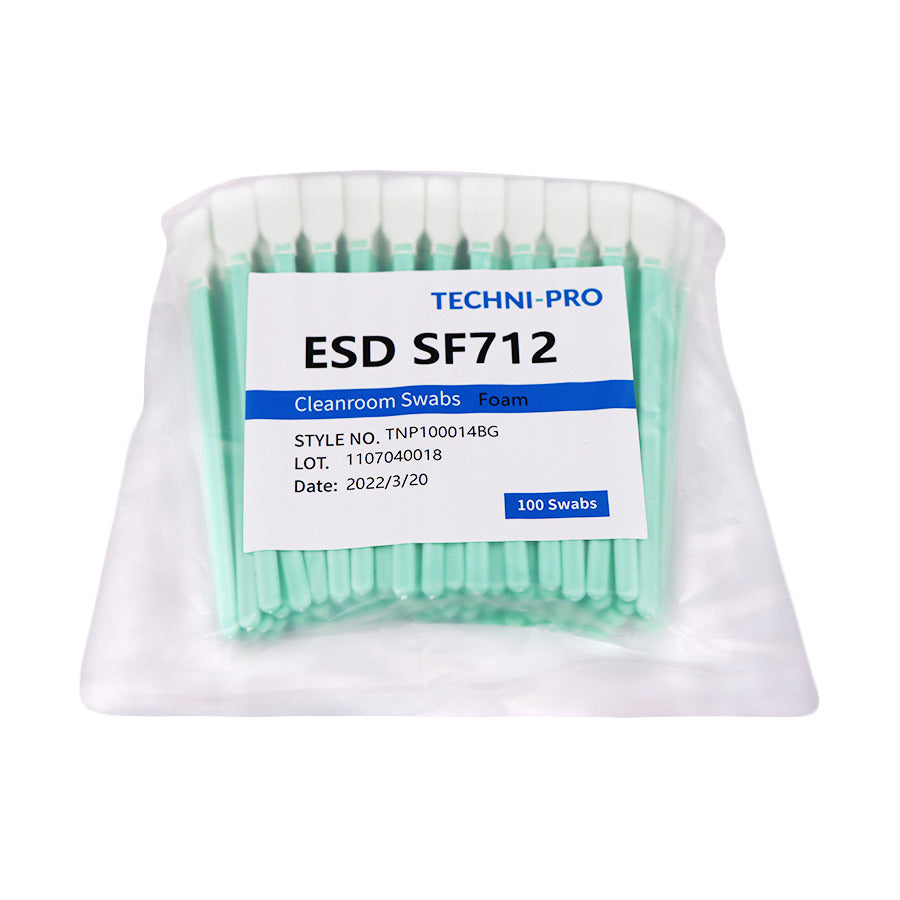 Techni-Pro FSWB712 Reinraumtupfer, ESD-Schaumstoff, statisch ableitender Griff, 5" Gesamtlänge, 100/Beutel
