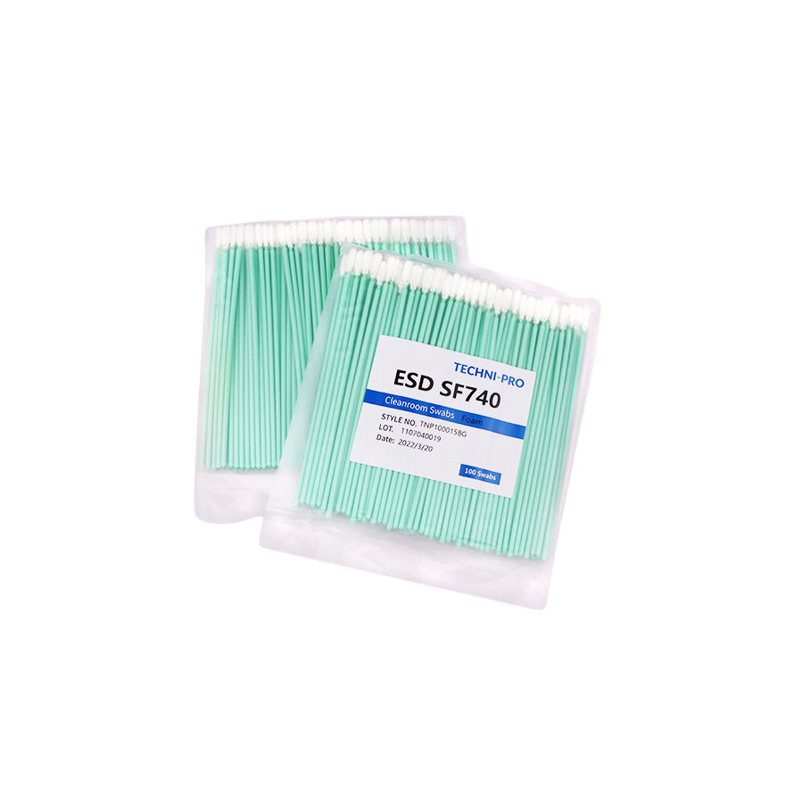Techni-Pro FSWB740 Reinraumtupfer, ESD-Schaum, statisch ableitender Griff, 6" Gesamtlänge, 100/Bg