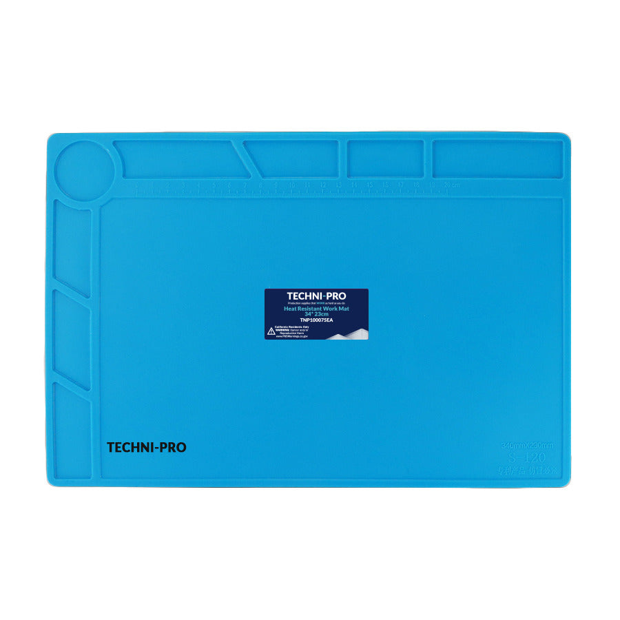 Techni-Pro WRKMAT34X23 Löt-Silikon-Arbeitsmatte, RoHS, hochtemperaturbeständig, 34 x 23 cm