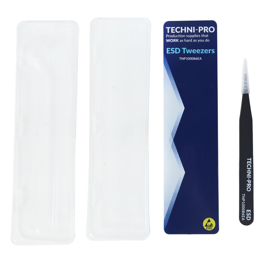 Techni-Pro ESDTWZ200 Economy ESD Pinzette mit Antistatikbeschichtung