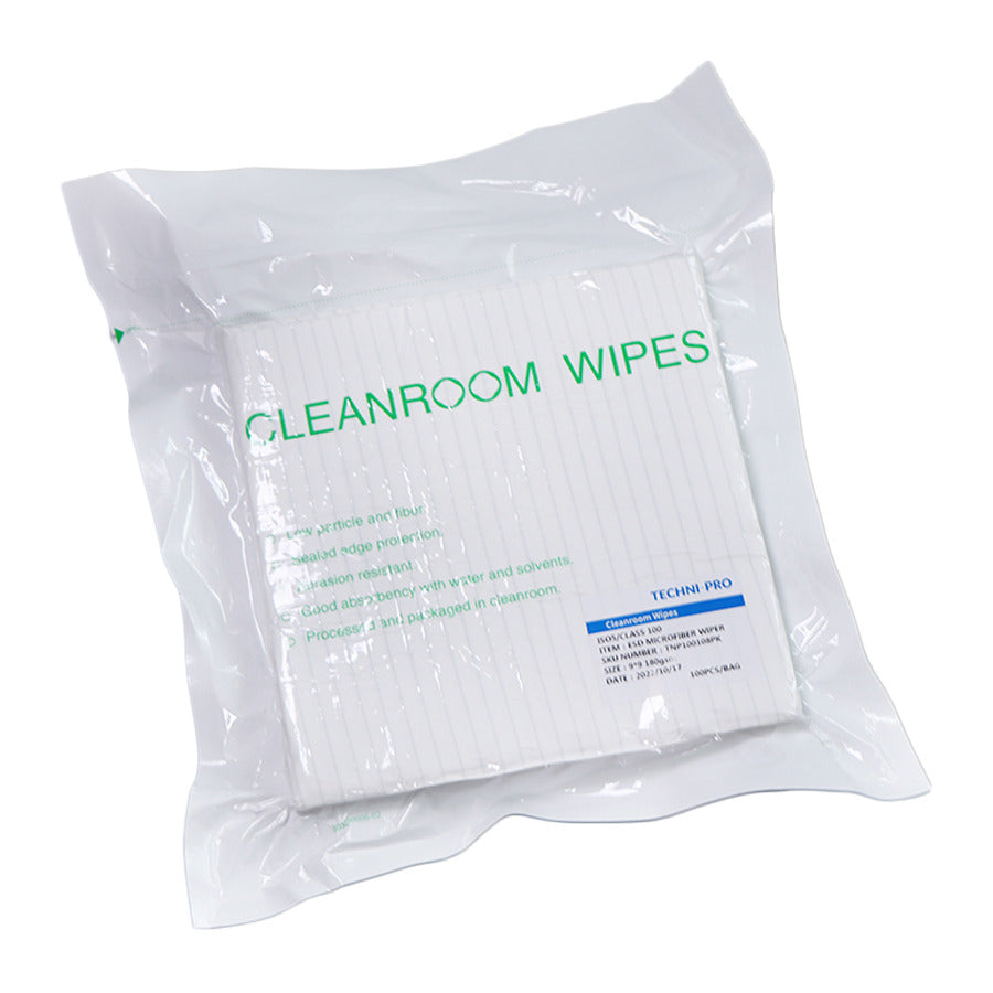 Techni-Pro ESDWIP9X9 Reinraumtuch, Polyester, ESD-sicher, Klasse 100 (ISO 5), Weiß, 9" x 9", 100 Stück
