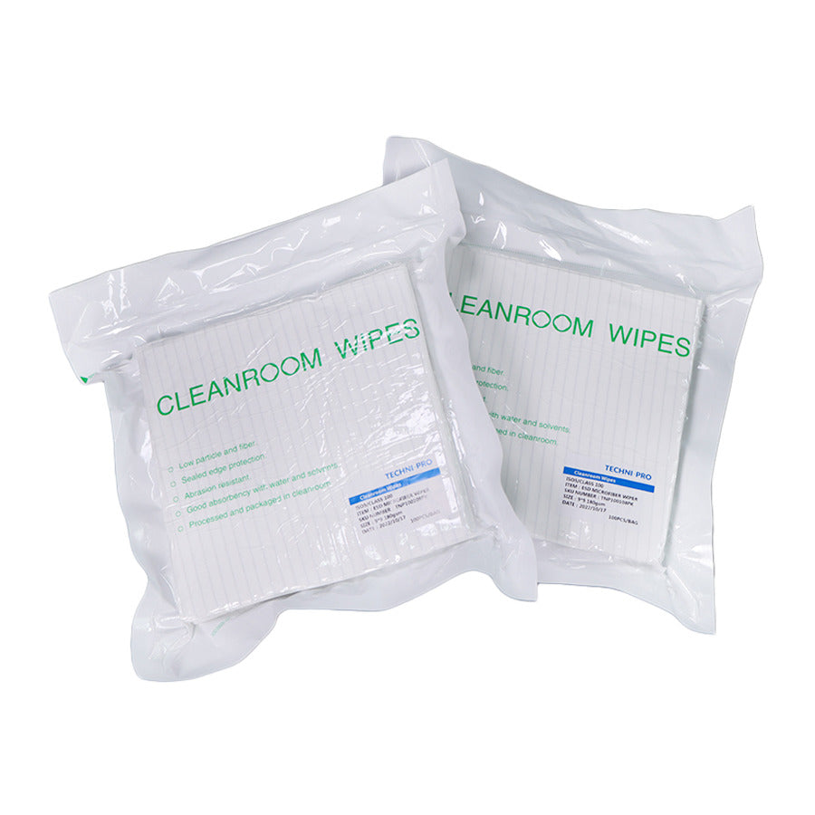 Techni-Pro ESDWIP9X9 Reinraumtuch, Polyester, ESD-sicher, Klasse 100 (ISO 5), Weiß, 9" x 9", 100 Stück