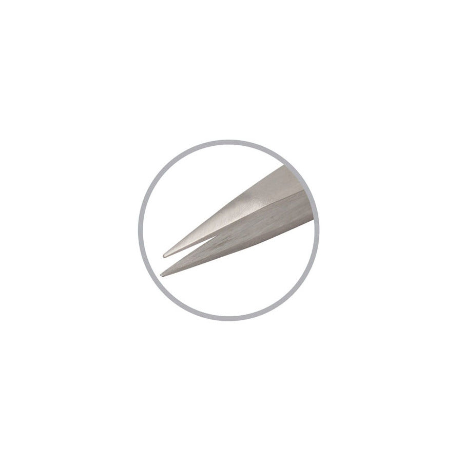 Techni-Pro TST-00-SA Pinzette, Economy, gerade, spitz, Edelstahl, antimagnetisch, 4,5" Gesamtlänge