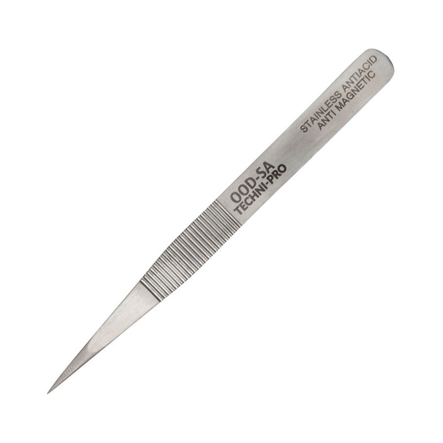 Techni-Pro TST-00D-SA Pinzette, Economy, starker scharfer gerändelter Griff, 4,75"