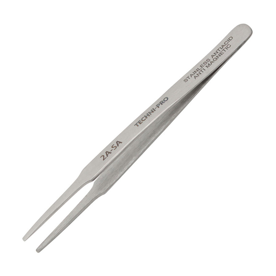Techni-Pro TST-2A-SA Pinzette, Economy, stumpfe abgerundete Spitze, zulaufend, 4,75 Zoll