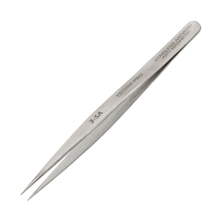 Techni-Pro TST-3-SA Pinzette, Economy, sehr feine Spitze, 4,75" Gesamtlänge