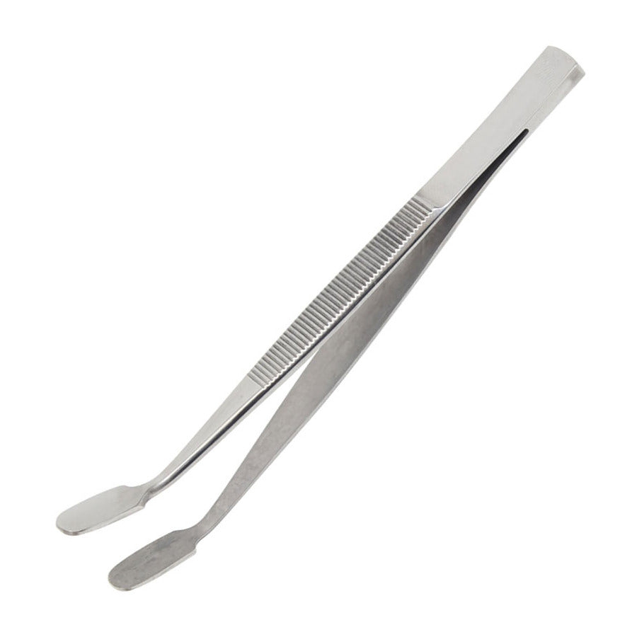 Techni-Pro TST-36A Pinzette, Economy, abgewinkelt 45 Grad, flach, Edelstahl, 4,75" Gesamtlänge