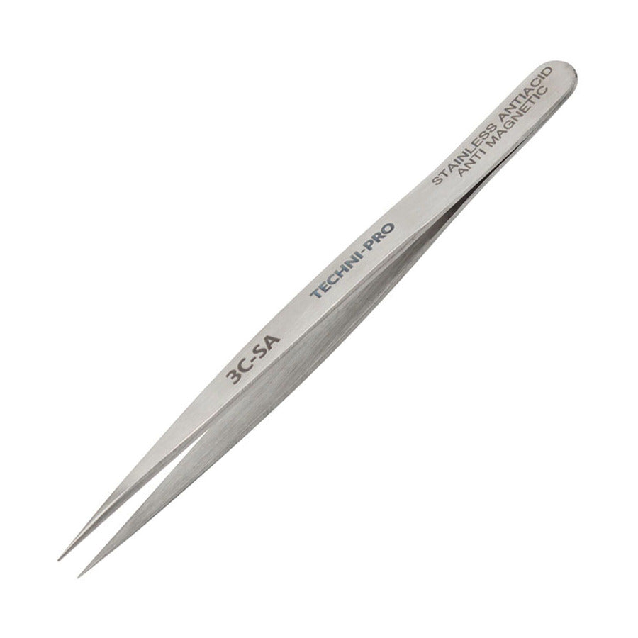 Techni-Pro TST-3C-SA Pinzette, Economy, sehr feine Spitze, 10,8 cm Gesamtlänge