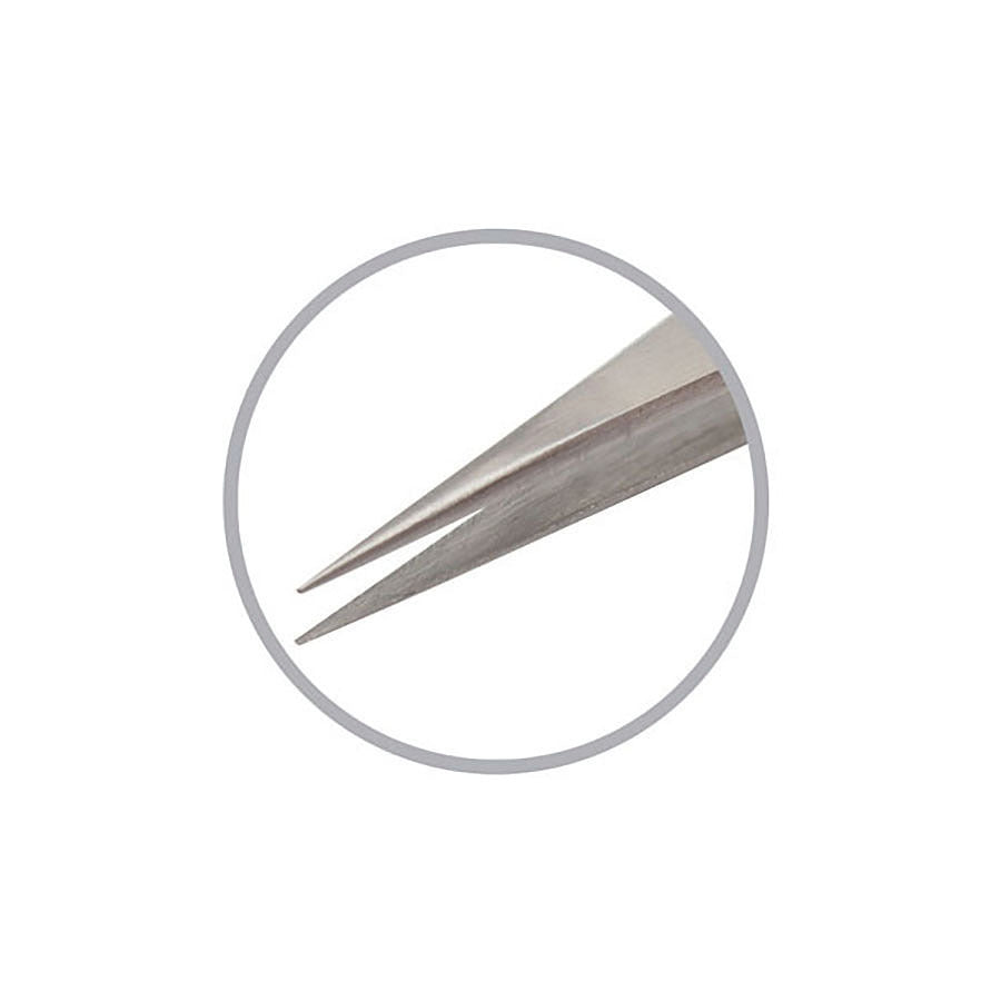 Techni-Pro TST-3C-SA Pinzette, Economy, sehr feine Spitze, 10,8 cm Gesamtlänge