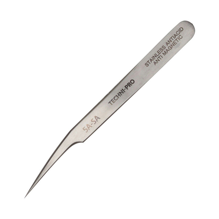 Techni-Pro TST-5A-SA Pinzette, Economy, sehr feine spitz zulaufende Spitze, 4,5"
