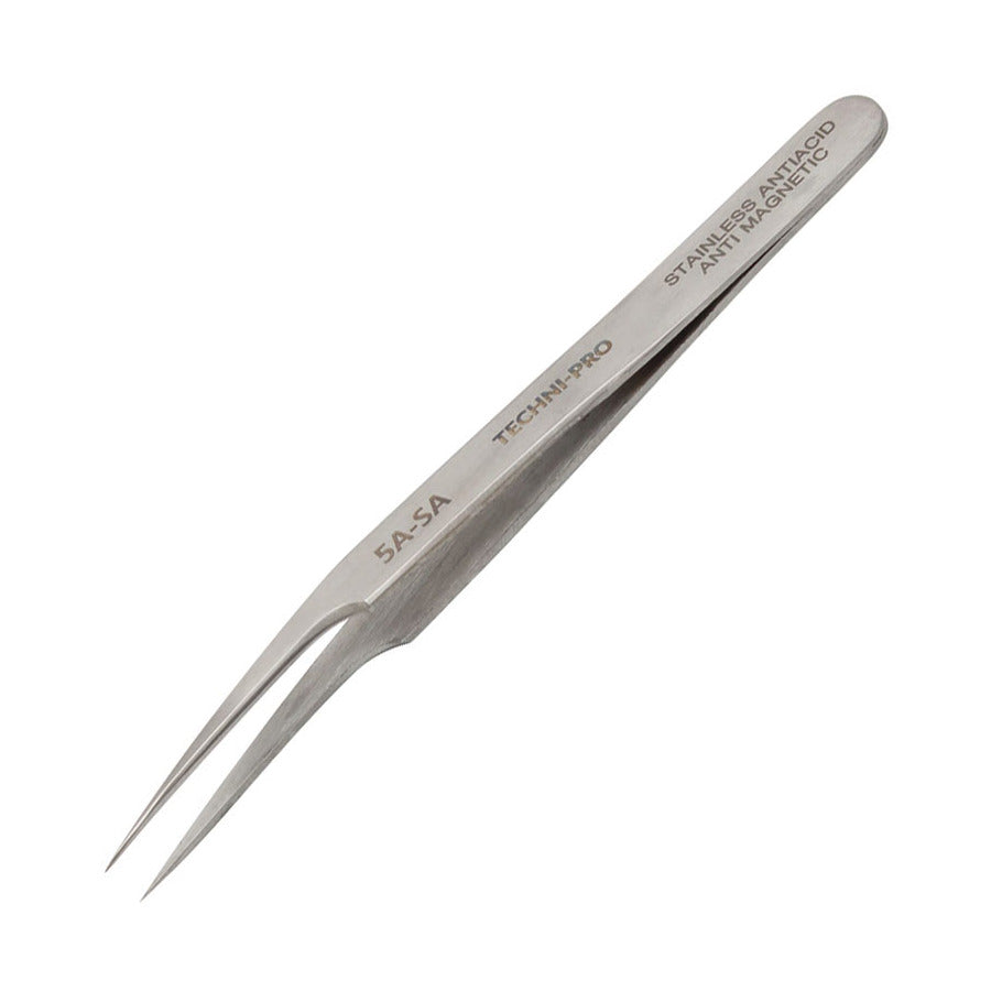 Techni-Pro TST-5A-SA Pinzette, Economy, sehr feine spitz zulaufende Spitze, 4,5"