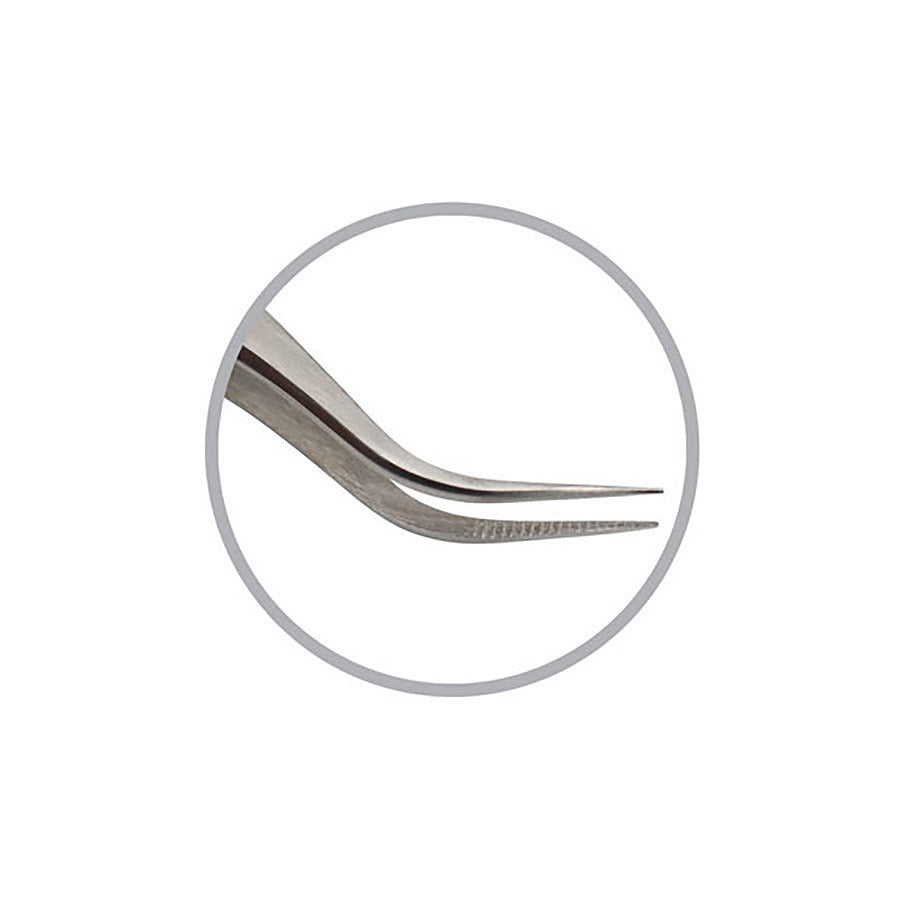 Techni-Pro TST-7B-SA Pinzette, Economy, feine gebogene, spitz zulaufende Spitze, 4,5"