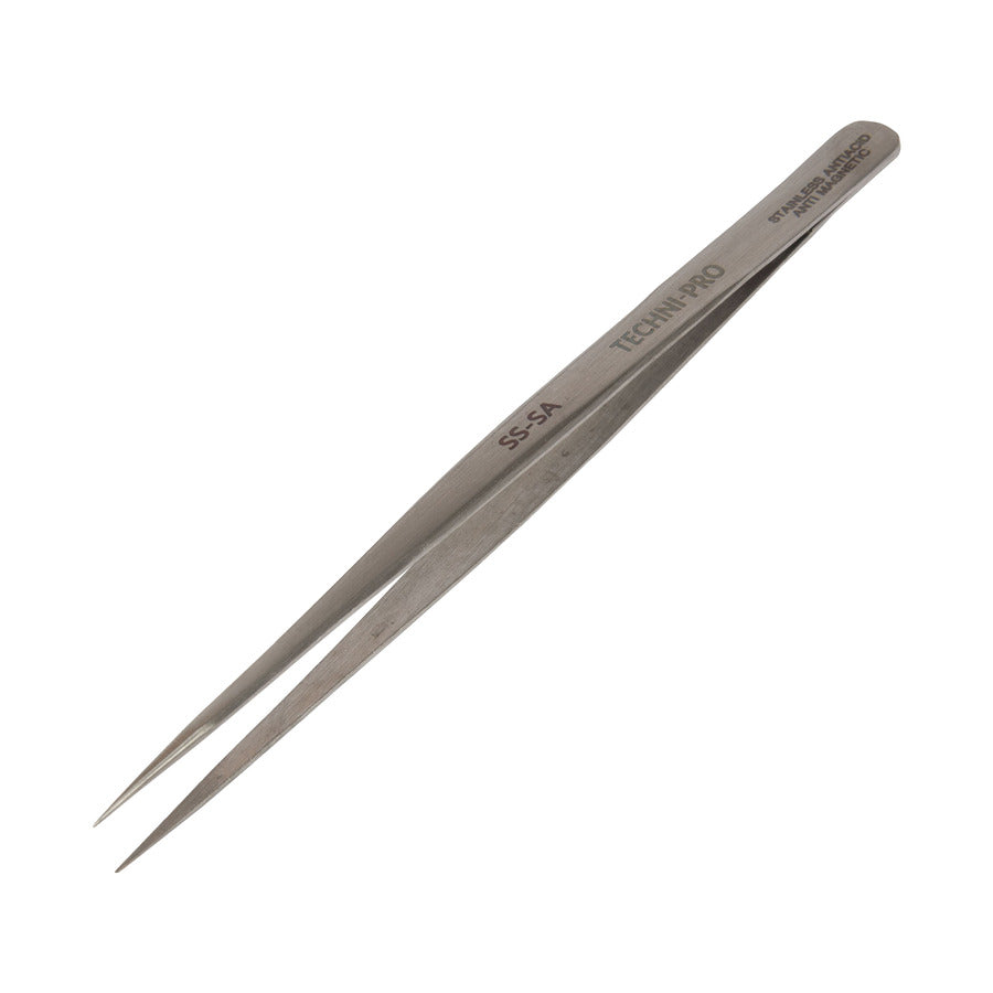 Techni-Pro TST-SS-SA Pinzette, SS/antimagnetisch, gerade, feine Spitze, 140 mm