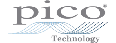 Logo of pico Technology with a stylized wave design below the text.