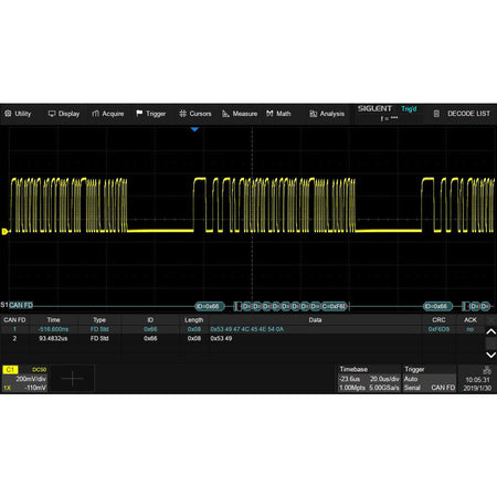 Siglent SDS-5000X-CANFD