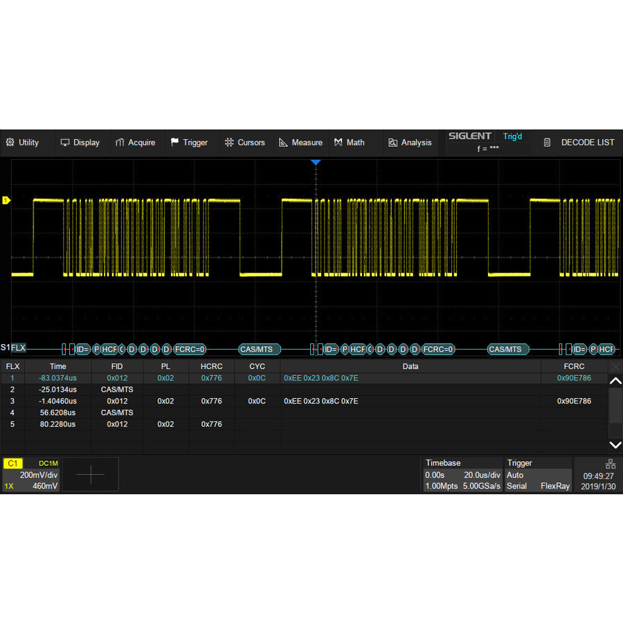 Siglent SDS-5000X-FlexRay